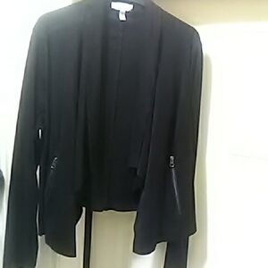 Sofia by Sofia Vergara Black Blazer  So Soft Sexy Suede